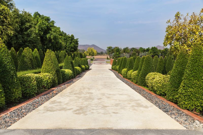 Shrubs Along Driveways